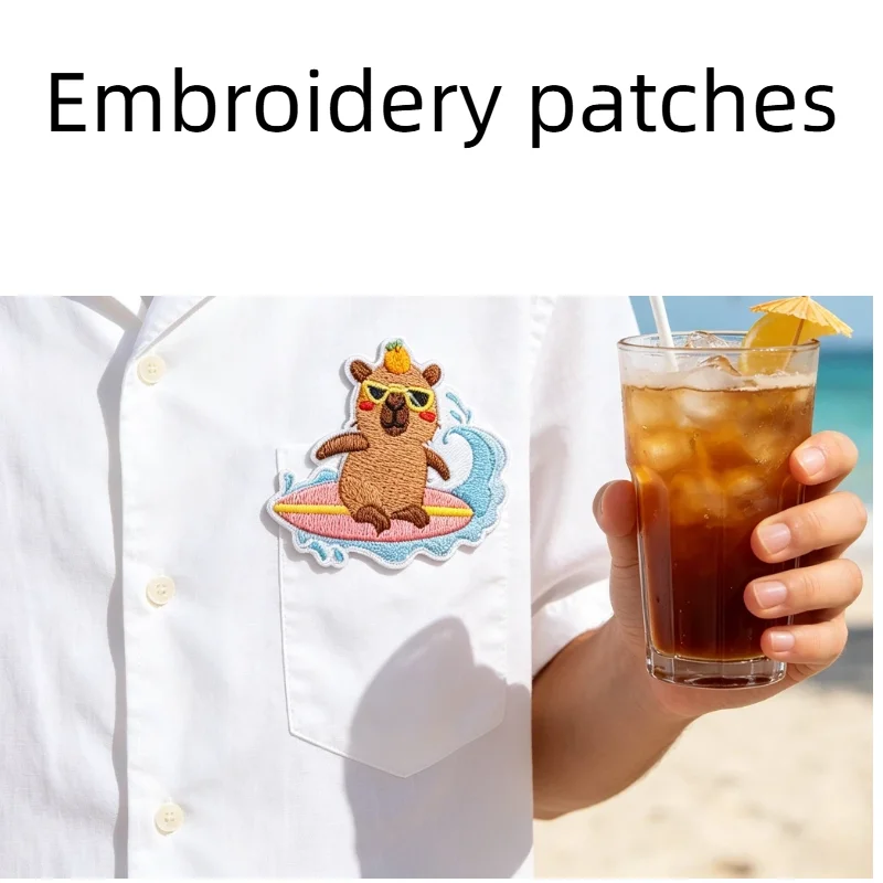 1PCS Surfing Groundhog Embroidery Patch, Cute Capybara Iron on Applique for Kids Hat Bag DIY
1PCS Surfing Groundhog Embroidery Patch, Cute Capybara Iron on Applique for Kids Hat Bag DIY