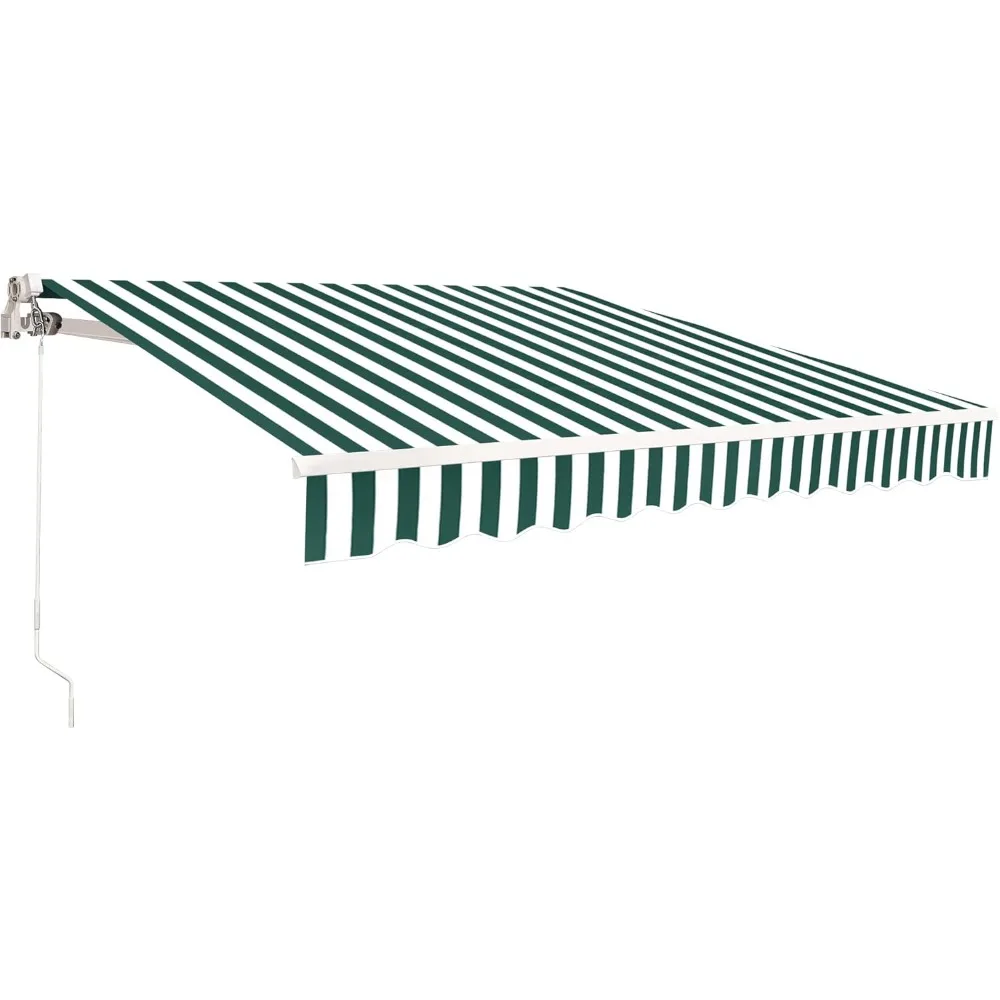 9.9x7.8 Feet Manual Retractable Patio Door Window Awning Sunshade Shelter Outdoor Canopy,0810 (Green with White Stripes, 9.9'(L
9.9x7.8 Feet Manual Retractable Patio Door Window Awning Sunshade Shelter Outdoor Canopy,0810 (Green with White Stripes, 9.9'(L