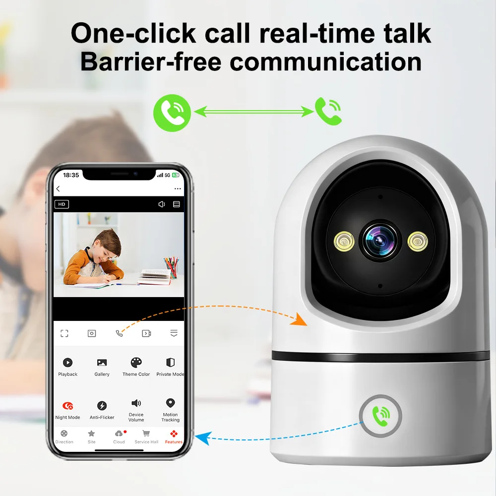 3MP 1296P Tuya APP Wireless PTZ IP Dome Camera AI Humanoid Detection Home Security CCTV Baby Monitor
3MP 1296P Tuya APP Wireless PTZ IP Dome Camera AI Humanoid Detection Home Security CCTV Baby Monitor