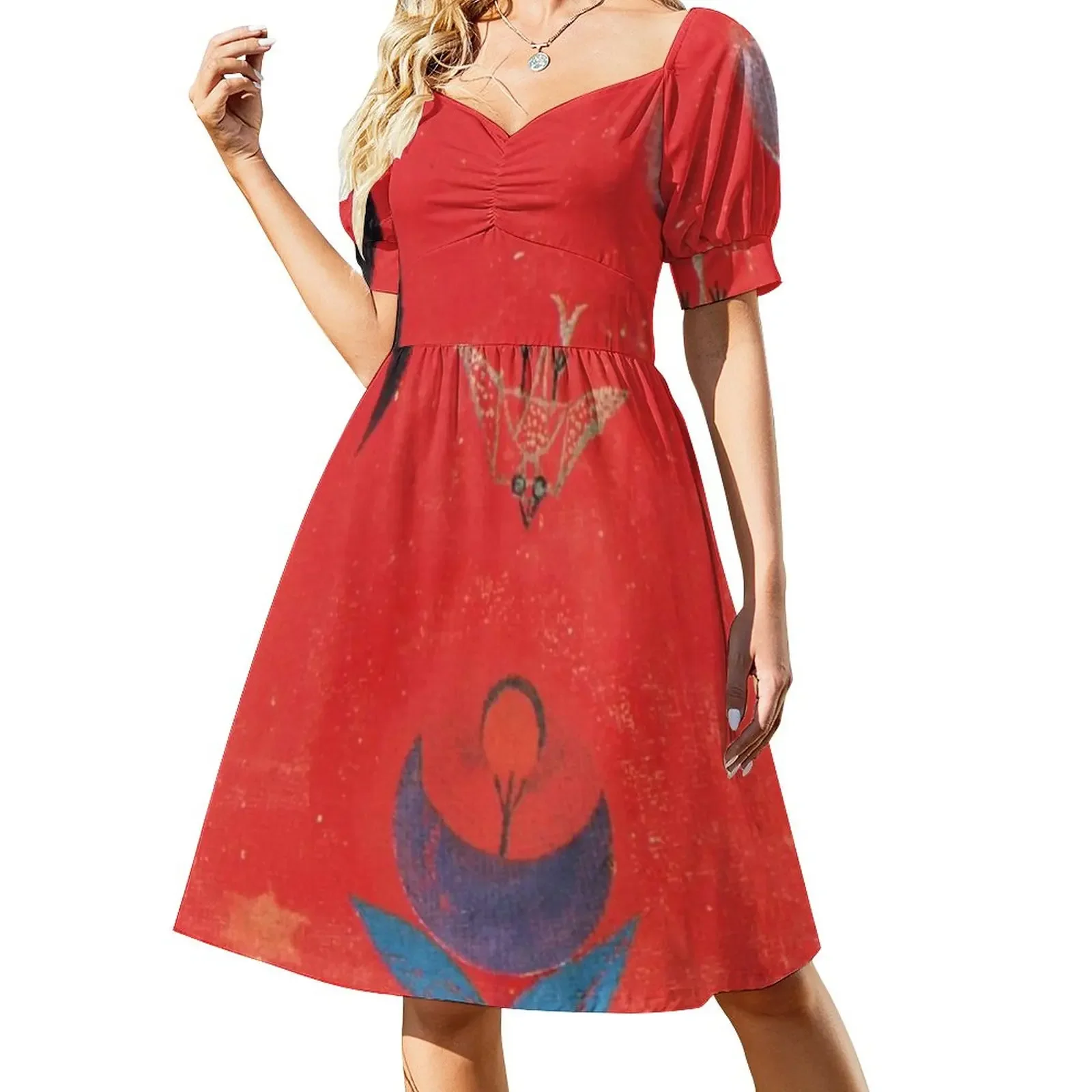 Paul Klee - Flower Myth Short-Sleeved Dress elegant guest wedding dress evening dress women Bridesmaid woman
Paul Klee - Flower Myth Short-Sleeved Dress elegant guest wedding dress evening dress women Bridesmaid woman