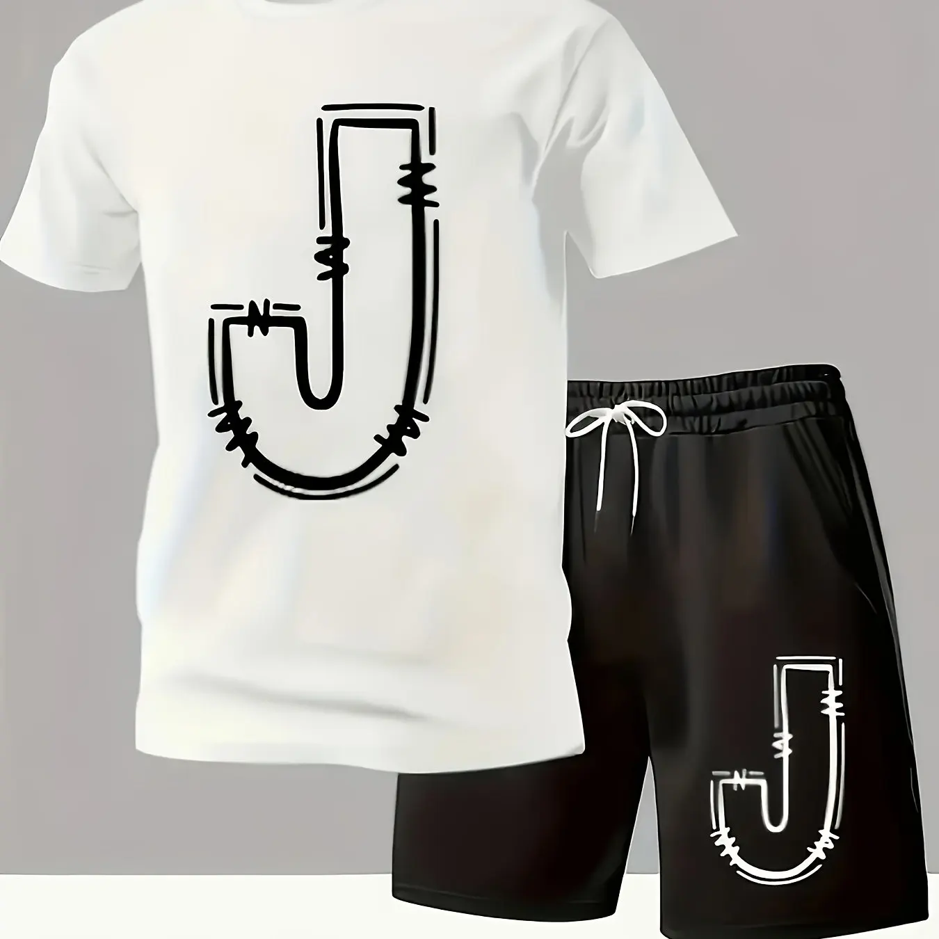 Elevate Your Style with This Men's 2-Piece Coord Set_ A Classic Round Neck Tee and Drawstring Shorts for a Sleek, Sporty Look
Elevate Your Style with This Men's 2-Piece Coord Set_ A Classic Round Neck Tee and Drawstring Shorts for a Sleek, Sporty Look