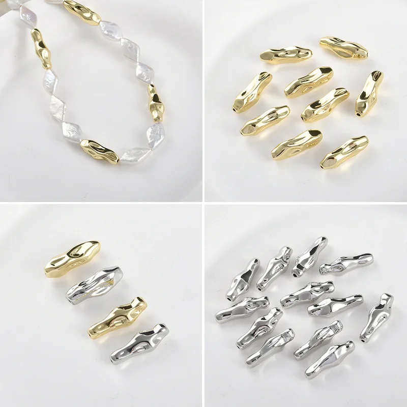 Бусины-разделители из 14-каратного золота с вогнуто-выпуклой поверхностью в стиле барокко, длинные полоски, для самостоятельного изготовления браслетов, ожерелий, серег, аксессуаров
Бусины-разделители из 14-каратного золота с вогнуто-выпуклой поверхностью в стиле барокко, длинные полоски, для самостоятельного изготовления браслетов, ожерелий, серег, аксессуаров