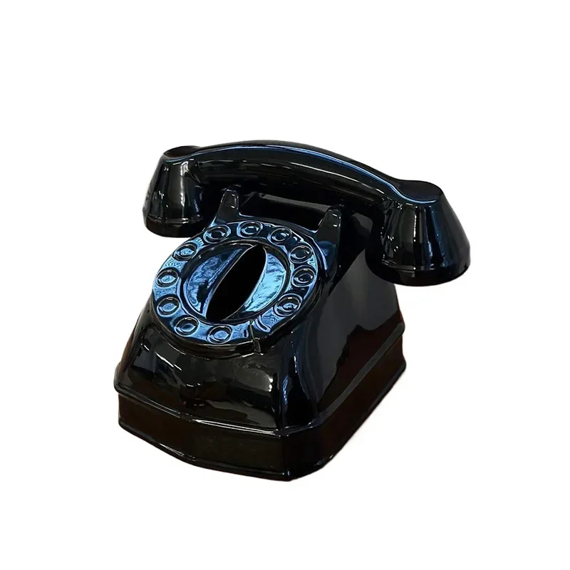 Retro phone tissue box, living room napkin pumping carton, high-end cartoon desktop ceramic ornament
Retro phone tissue box, living room napkin pumping carton, high-end cartoon desktop ceramic ornament