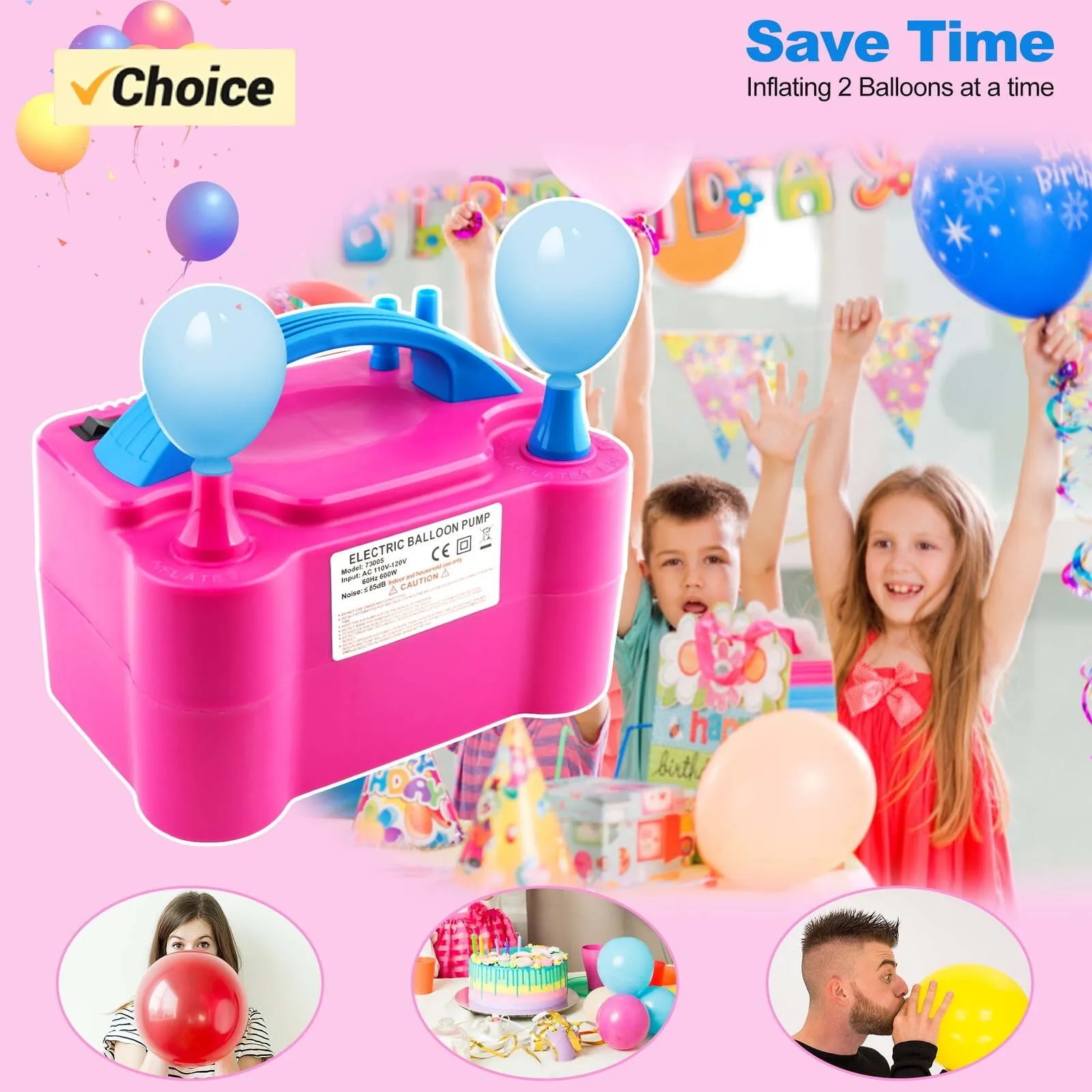 New Portable Electric Double Nozzle Electric Blower Inflator For Party Decoration
New Portable Electric Double Nozzle Electric Blower Inflator For Party Decoration