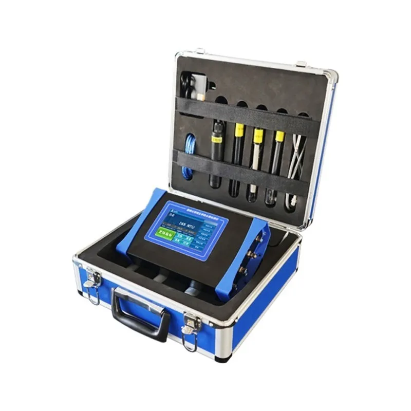 Portable conventional five-parameter water quality analyzer, detector, measuring instrument PH dissolved oxygen conductance 
Portable conventional five-parameter water quality analyzer, detector, measuring instrument PH dissolved oxygen conductance