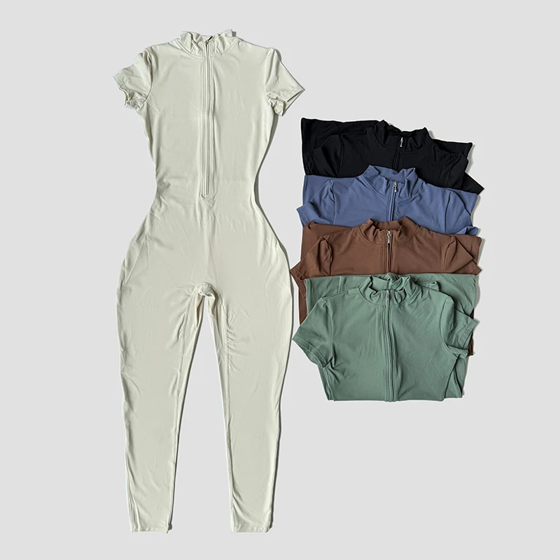 Yoga Jumpsuit Short Sleeve Zipper Sports Wear Gym Fitness Sports Bodysuits Women Running Workout Clothes Yoga Suit
Yoga Jumpsuit Short Sleeve Zipper Sports Wear Gym Fitness Sports Bodysuits Women Running Workout Clothes Yoga Suit