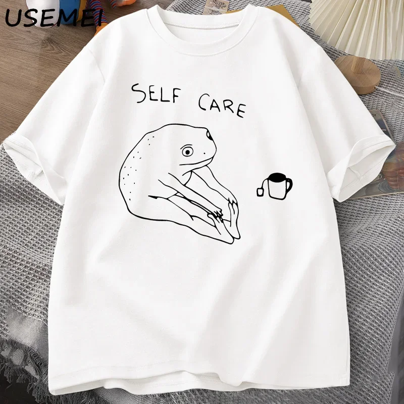 Funny Frog Self Care T-Shirt Retro Cottagecore Frog Printed Tshirt Women Men Summer Round Neck Short Sleeve Tee Shirt Streetwear
Funny Frog Self Care T-Shirt Retro Cottagecore Frog Printed Tshirt Women Men Summer Round Neck Short Sleeve Tee Shirt Streetwear
