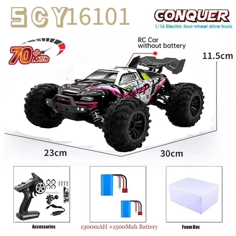 16101 1:16 70KM/H 4WD RC Car With LED Light 2.4GSG116 MAX 4WD RC Car Off Road Car Monster Truck Toys For Kid Gift
16101 1:16 70KM/H 4WD RC Car With LED Light 2.4GSG116 MAX 4WD RC Car Off Road Car Monster Truck Toys For Kid Gift
