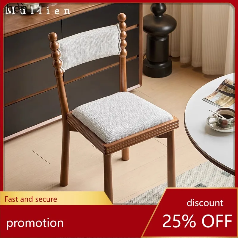 LXC Vintage Style Solid Wood Dining Chair Home Restaurant Retro Dining Chair Fabric Upholstered Backrest Chair
LXC Vintage Style Solid Wood Dining Chair Home Restaurant Retro Dining Chair Fabric Upholstered Backrest Chair