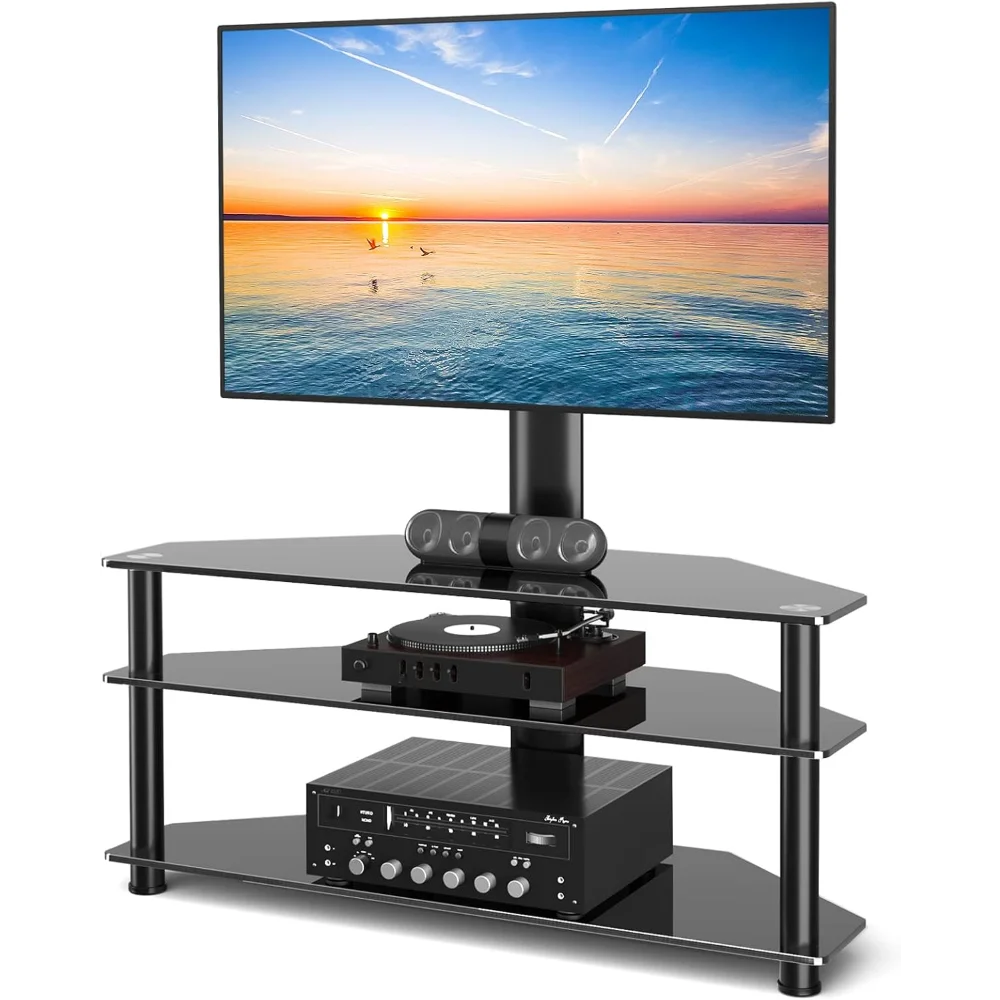 Swivel Floor TV Stand with Table for 32-70 Inch TVs, Universal Height Adjustable TV Floor Stand with Large Storag
Swivel Floor TV Stand with Table for 32-70 Inch TVs, Universal Height Adjustable TV Floor Stand with Large Storag