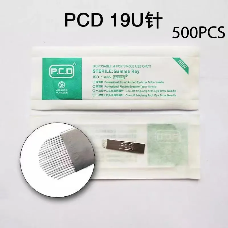 500pc 0.25mm Hard PCD 19U Pins Permanent Makeup Eyebrow Tattoo Blade Microblading Needle Use For 3D Embroidery Manual Tattoo Pen
500pc 0.25mm Hard PCD 19U Pins Permanent Makeup Eyebrow Tattoo Blade Microblading Needle Use For 3D Embroidery Manual Tattoo Pen