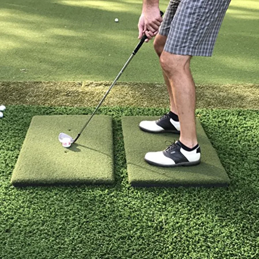 The Original Country Club Elite by 20"X36" Twin Combo Stance Mats Heavy Duty Commercial Practice Mat Accepts A Real Tee Swing D
The Original Country Club Elite by 20"X36" Twin Combo Stance Mats Heavy Duty Commercial Practice Mat Accepts A Real Tee Swing D