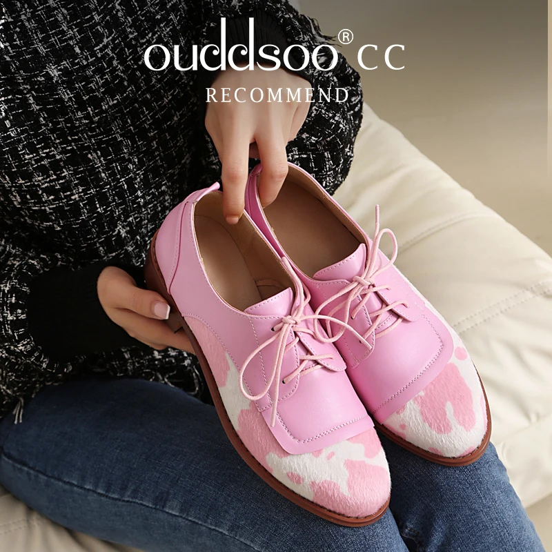 Ods Women's Patchwork PU Leather Adults Oxford Lace Up Dress Shoes Leisure Women Two Tone Wingtip Brogue Pumps for Easter Gift
Ods Women's Patchwork PU Leather Adults Oxford Lace Up Dress Shoes Leisure Women Two Tone Wingtip Brogue Pumps for Easter Gift