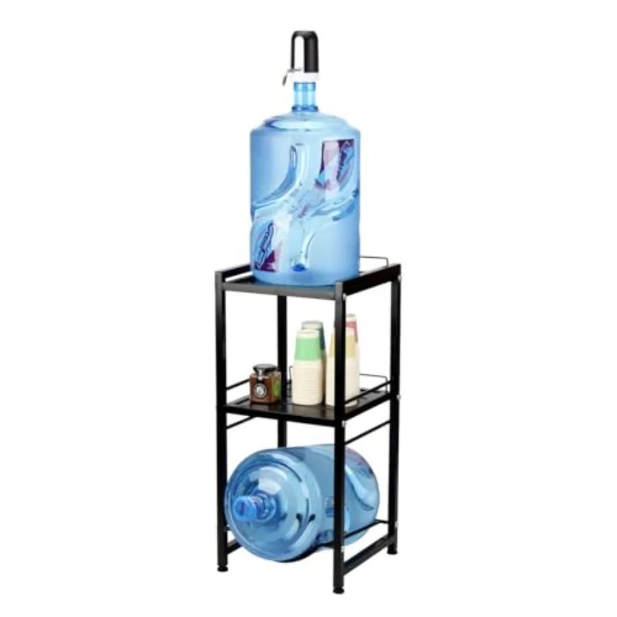 5 Gallon Water Jug Holder, 3 Tier Detachable Water Bottle Holder with Storage Shelves, Heavy Duty Water Cooler Jug Rack Water J
5 Gallon Water Jug Holder, 3 Tier Detachable Water Bottle Holder with Storage Shelves, Heavy Duty Water Cooler Jug Rack Water J