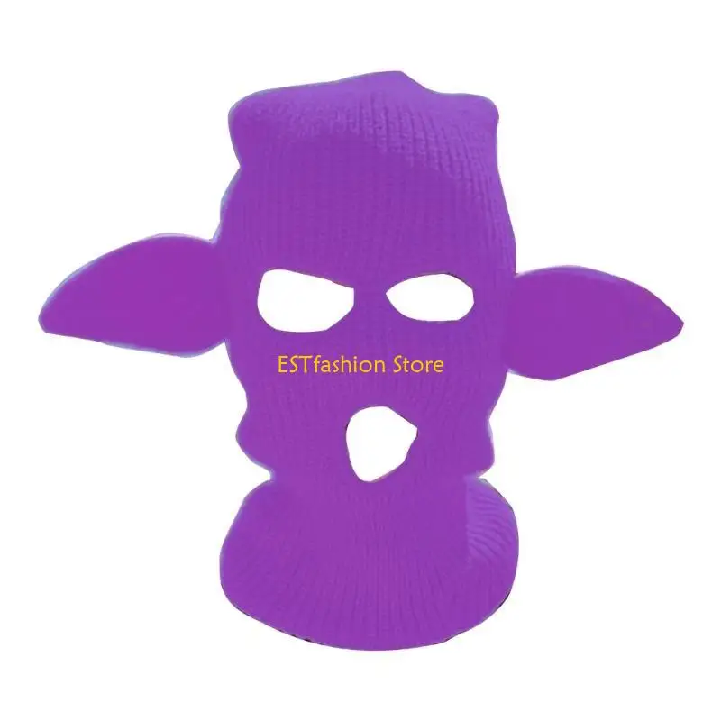 Y5GC Novelty 3Hole Mask Hat Knit Balaclava Beanie Cap Adult Outdoor Skiing Hiking Hat
Y5GC Novelty 3Hole Mask Hat Knit Balaclava Beanie Cap Adult Outdoor Skiing Hiking Hat