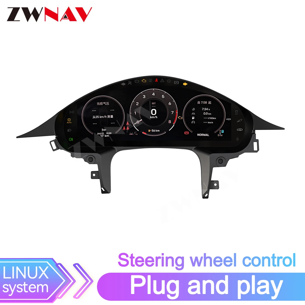 ZWNAV 12,3-дюймовый автомобильный ЖК-дисплей с цифровой приборной панелью для Porsche Panamera 2010-2017, автоматический спидометр, виртуальный прибор, панель, кабина
ZWNAV 12,3-дюймовый автомобильный ЖК-дисплей с цифровой приборной панелью для Porsche Panamera 2010-2017, автоматический спидометр, виртуальный прибор, панель, кабина