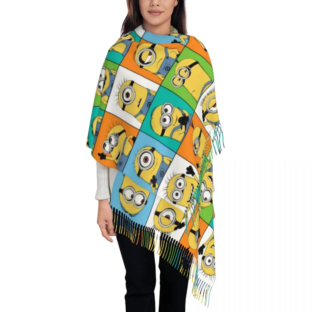 Напечатанный на заказ аниме M-Minions мультяшный шарф для женщин и мужчин, зима-осень, теплые шарфы, шаль
Напечатанный на заказ аниме M-Minions мультяшный шарф для женщин и мужчин, зима-осень, теплые шарфы, шаль