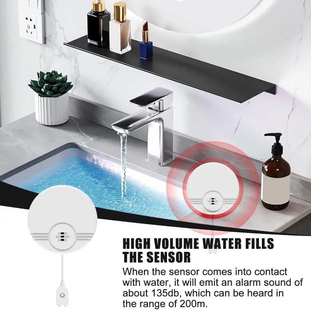 Dual Mode Sensor Water Leak Alarm Wall Mount & Floor Contact Ultra Long Standby Flood Level Detector Sensitive Sensor
Dual Mode Sensor Water Leak Alarm Wall Mount & Floor Contact Ultra Long Standby Flood Level Detector Sensitive Sensor