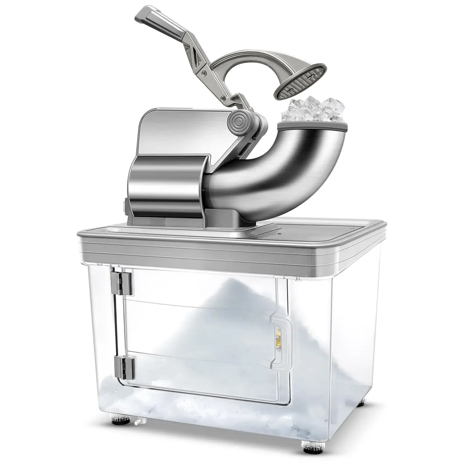 Commercial Ice Crusher 480lbs/hr, 350W Electric Ice Shaver Snow Cone Machine with Dual Blades, 40L Large Storage Bin, Stainless
Commercial Ice Crusher 480lbs/hr, 350W Electric Ice Shaver Snow Cone Machine with Dual Blades, 40L Large Storage Bin, Stainless