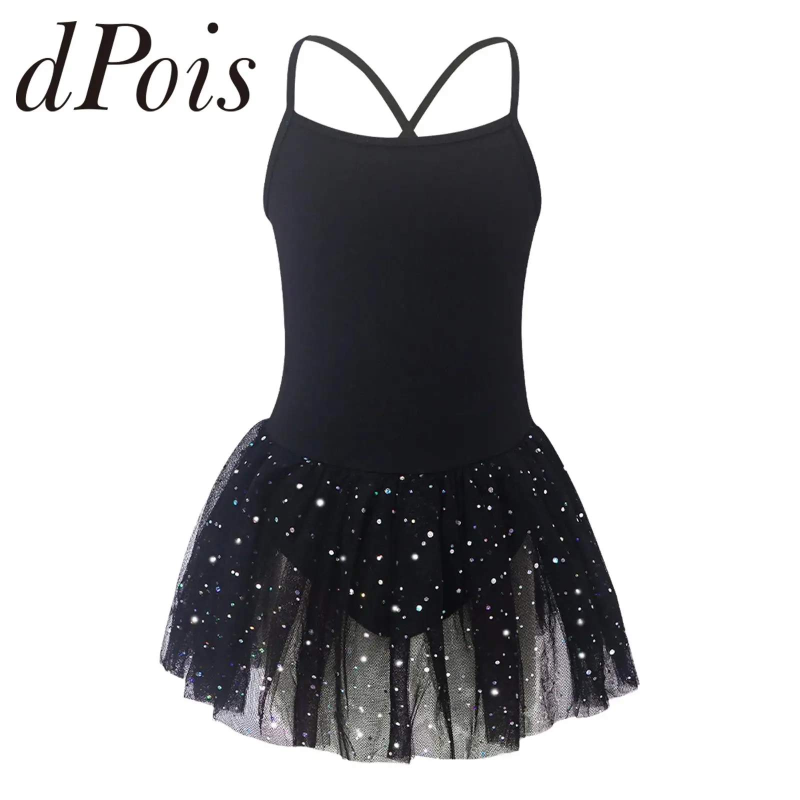 Girls Spaghetti Straps Dancing Dress Sequin Tulle Dress Childs Ballerina Costume Kids Practice Ballet Skirted Leotards Dresses
Girls Spaghetti Straps Dancing Dress Sequin Tulle Dress Childs Ballerina Costume Kids Practice Ballet Skirted Leotards Dresses