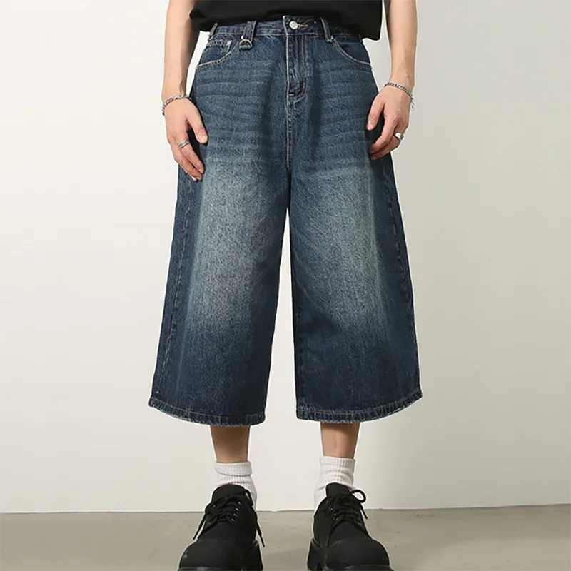 Men's Jeans American Style Vintage Loose Fit Wide Leg Straight Leg Denim Shorts Fashion Design Summer Y2k Gothic Washed Shorts
Men's Jeans American Style Vintage Loose Fit Wide Leg Straight Leg Denim Shorts Fashion Design Summer Y2k Gothic Washed Shorts