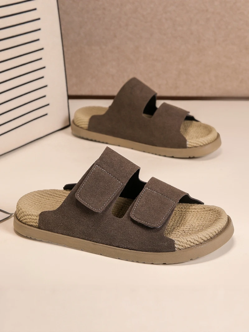 Men's Summer Outdoor Wear Anti-Slip Thick Bottom Comfortable Woven Driving Cool Slippers Beach One-Strap Slippers
Men's Summer Outdoor Wear Anti-Slip Thick Bottom Comfortable Woven Driving Cool Slippers Beach One-Strap Slippers