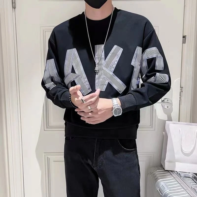 Spring Autumn Men's Pullover Regular Young Students Korean Style Cropped Male Sweatshirt Welcome Deal Simple Novelty And Tops
Spring Autumn Men's Pullover Regular Young Students Korean Style Cropped Male Sweatshirt Welcome Deal Simple Novelty And Tops