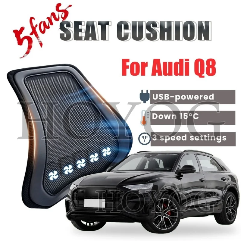 For Audi Q8 Car Seat Cooling Lumbar Support Cushion Back Support Pillow Cooling Fan USB Powered 3 Speed Breathable Ice Silk
For Audi Q8 Car Seat Cooling Lumbar Support Cushion Back Support Pillow Cooling Fan USB Powered 3 Speed Breathable Ice Silk