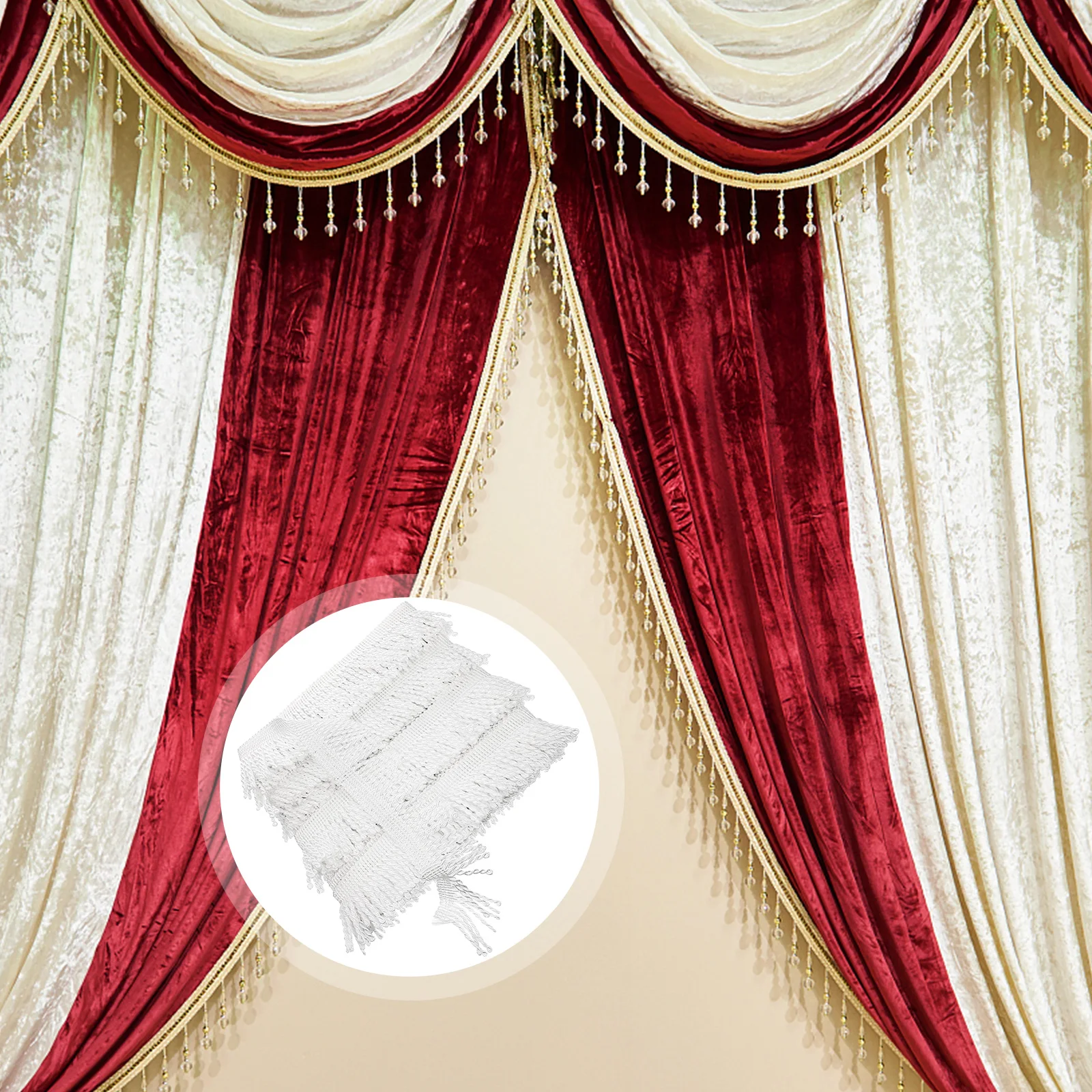 Polyester Silk Fringe Lace Tassel Trim Black Fabric Curtains Edging Decoration DIY Sewing Accessories Versatile Home Decor
Polyester Silk Fringe Lace Tassel Trim Black Fabric Curtains Edging Decoration DIY Sewing Accessories Versatile Home Decor