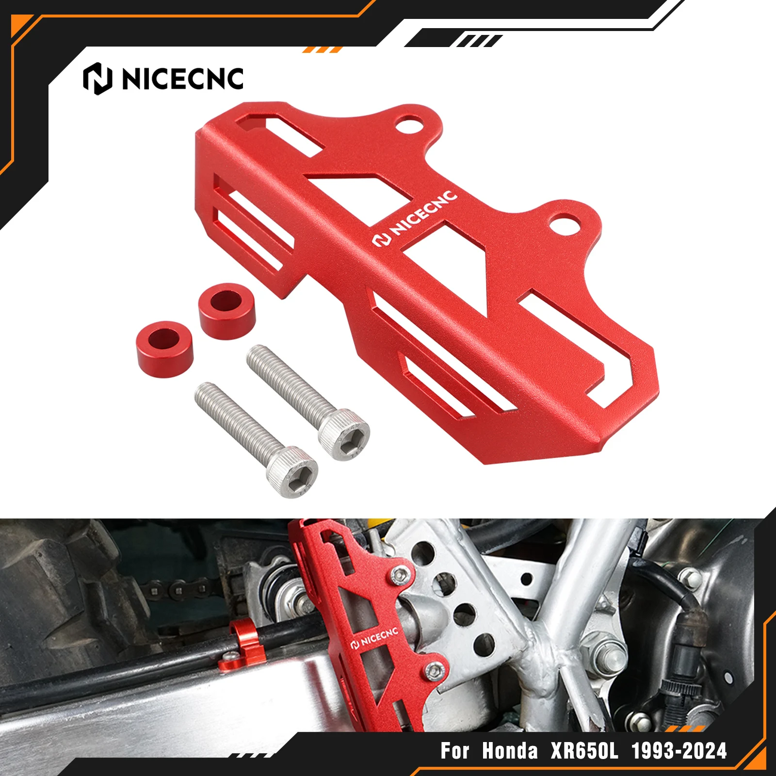 NICECNC Motorcycle Rear Brake Pump Protector Cover Guard For Honda XR600R XR650L XR 600 R 650 L 600R 650L Billet Aluminum Red
NICECNC Motorcycle Rear Brake Pump Protector Cover Guard For Honda XR600R XR650L XR 600 R 650 L 600R 650L Billet Aluminum Red