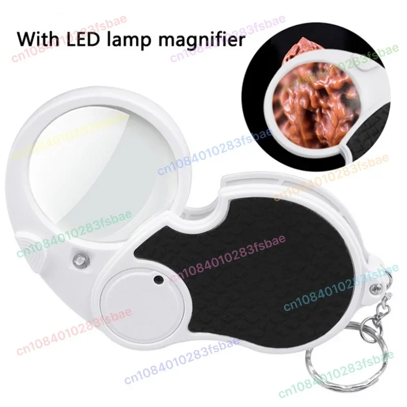 High Power Hand-Held Folding Magnifying Glass For The Elderly To Read And Read, Mobile Phone With LED Light
High Power Hand-Held Folding Magnifying Glass For The Elderly To Read And Read, Mobile Phone With LED Light