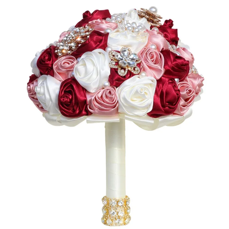 European American Wedding Supplies Rhinestone Bride Bouquet Rose Roll Cross-border Multi-color Spot Factory Wholesale 3005
European American Wedding Supplies Rhinestone Bride Bouquet Rose Roll Cross-border Multi-color Spot Factory Wholesale 3005