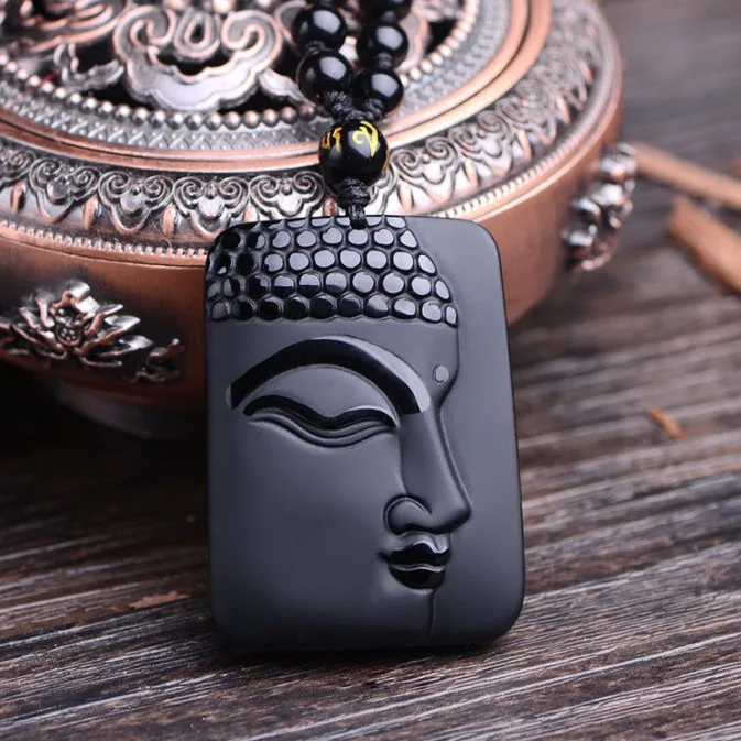 Natural black gold black obsidian Sakyamuni half-faced Buddha pendant women's versatile pendant
Natural black gold black obsidian Sakyamuni half-faced Buddha pendant women's versatile pendant