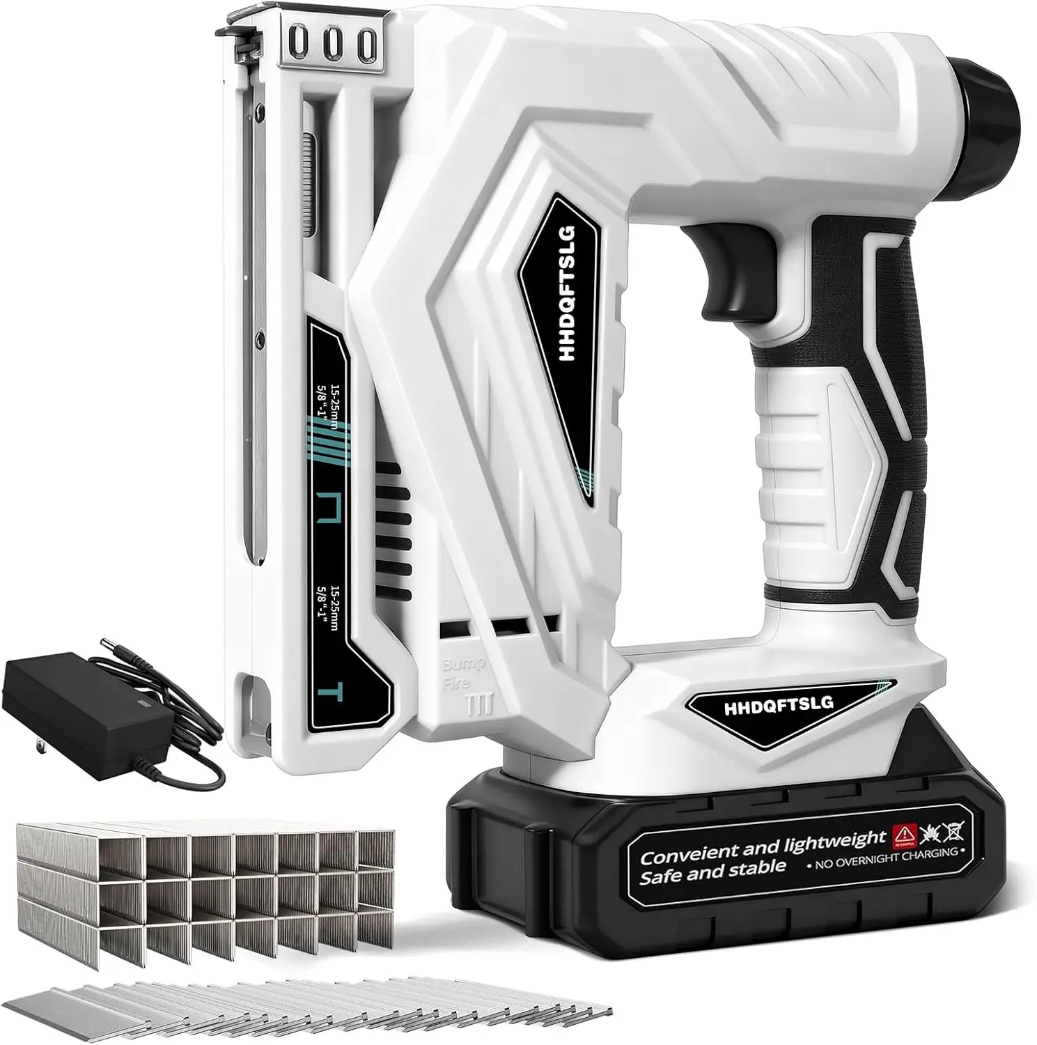 Battery-Powered Brad Nailer and Stapler, 2-in-1 Cordless Nail Gun Combo with 2,000PCS Fasteners, Electric Nail Gun for Upholstery and Home DIY Projects
Battery-Powered Brad Nailer and Stapler, 2-in-1 Cordless Nail Gun Combo with 2,000PCS Fasteners, Electric Nail Gun for Upholstery and Home DIY Projects