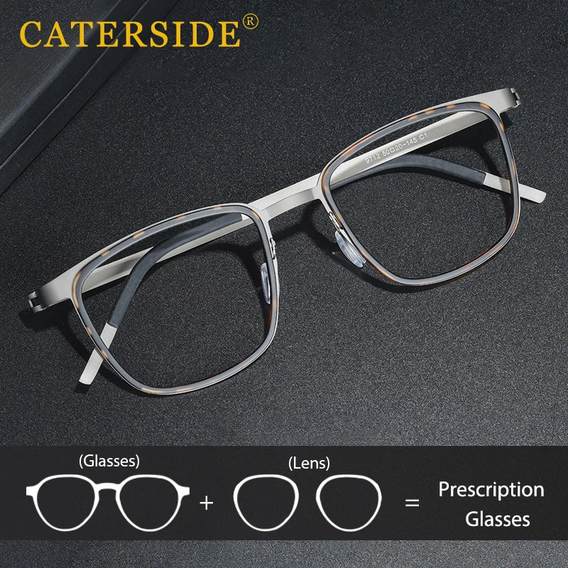 CATERSIDE Retro Square Men Glasses with High-Quality Titanium Frame Reading Optical Glasses Women Daily Anti Blue Light Glasses
CATERSIDE Retro Square Men Glasses with High-Quality Titanium Frame Reading Optical Glasses Women Daily Anti Blue Light Glasses