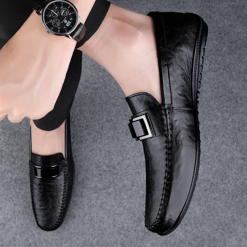 Мужские кожаные туфли в городском деловом стиле: мягкие, удобные, качественные лоферы, модные, нескользящие, для прогулок и путешествий, повседневная обувь
Мужские кожаные туфли в городском деловом стиле: мягкие, удобные, качественные лоферы, модные, нескользящие, для прогулок и путешествий, повседневная обувь