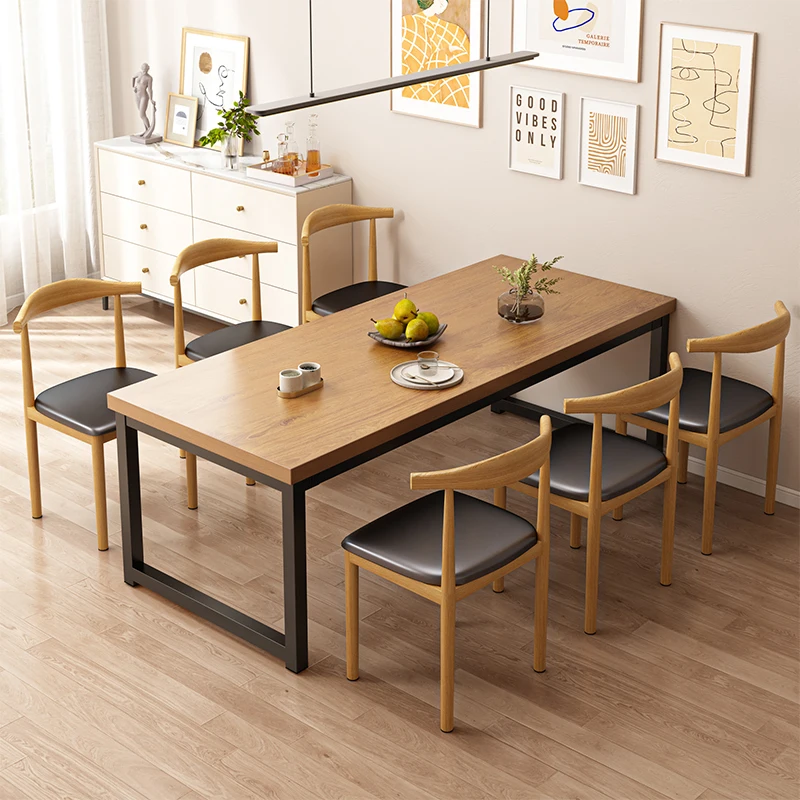 Nordic dining table, small home, simple modern rectangular dining table, thickened dining table
Nordic dining table, small home, simple modern rectangular dining table, thickened dining table