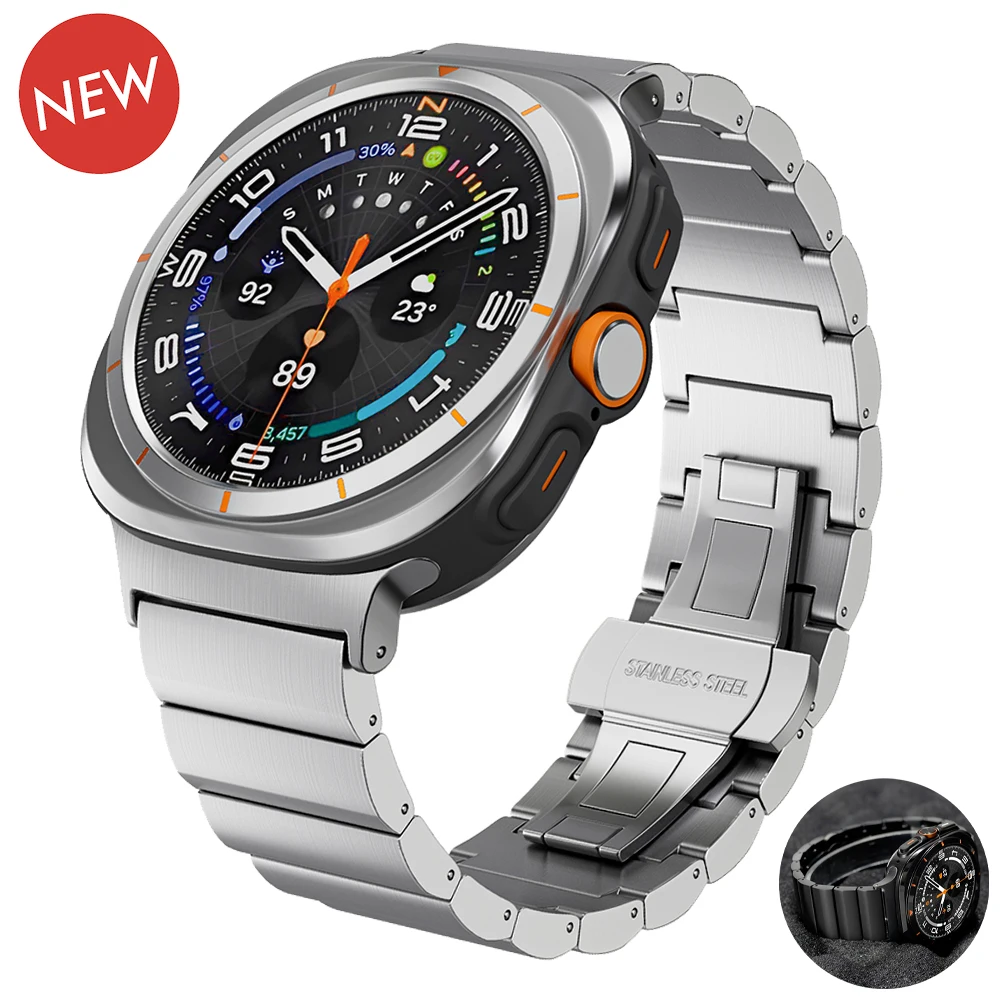 Titanium Strap for Samsung Galaxy Watch 7 Ultra 47mm Band for SAMSUNG ULTRA GALAXY 7 Luxury Sports Business Men's Style Bracelet
Titanium Strap for Samsung Galaxy Watch 7 Ultra 47mm Band for SAMSUNG ULTRA GALAXY 7 Luxury Sports Business Men's Style Bracelet