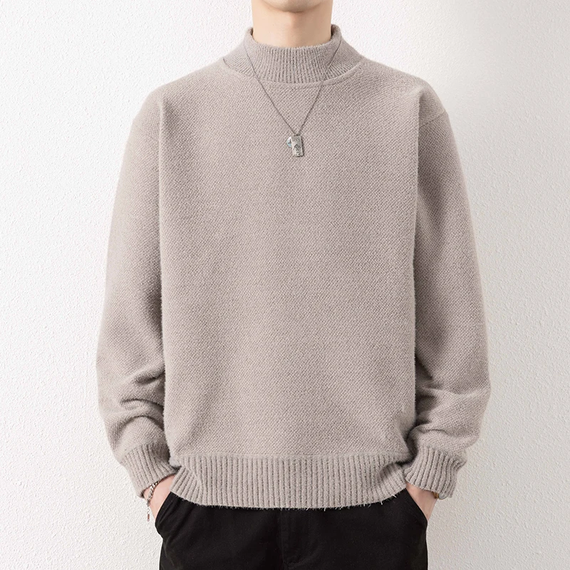 Мужской кашемировый свитер с подкладкой и кашемировым воротником с высоким воротником, теплый шерстяной свитер осенью и зимой
Мужской кашемировый свитер с подкладкой и кашемировым воротником с высоким воротником, теплый шерстяной свитер осенью и зимой