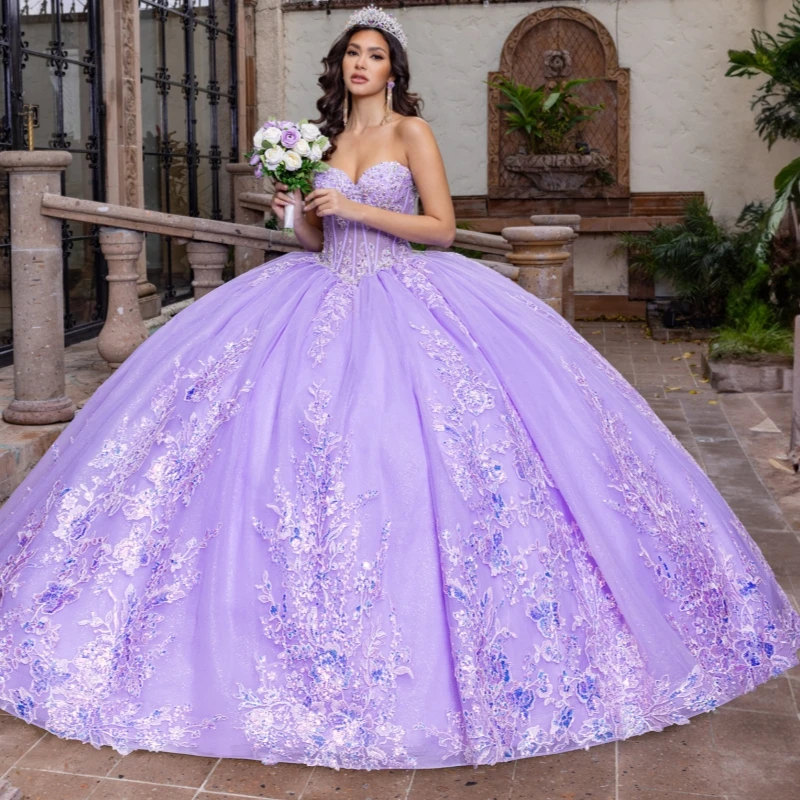 Лавандовое блестящее платье Quinceanera, бальное платье с открытыми плечами, аппликация, кружево, бисер, кристалл, тюль, сладкое платье 16, Vestidos 15 De
Лавандовое блестящее платье Quinceanera, бальное платье с открытыми плечами, аппликация, кружево, бисер, кристалл, тюль, сладкое платье 16, Vestidos 15 De