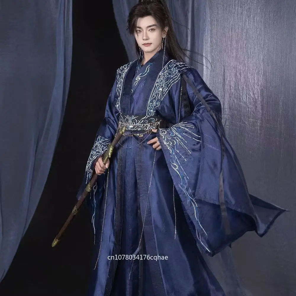 Trendy Embroidery Hanfu Men Women Traditional Chinese Woven Clothing Halloween Event Wuxia Cosplay Costume Beach Party Suits Han
Trendy Embroidery Hanfu Men Women Traditional Chinese Woven Clothing Halloween Event Wuxia Cosplay Costume Beach Party Suits Han