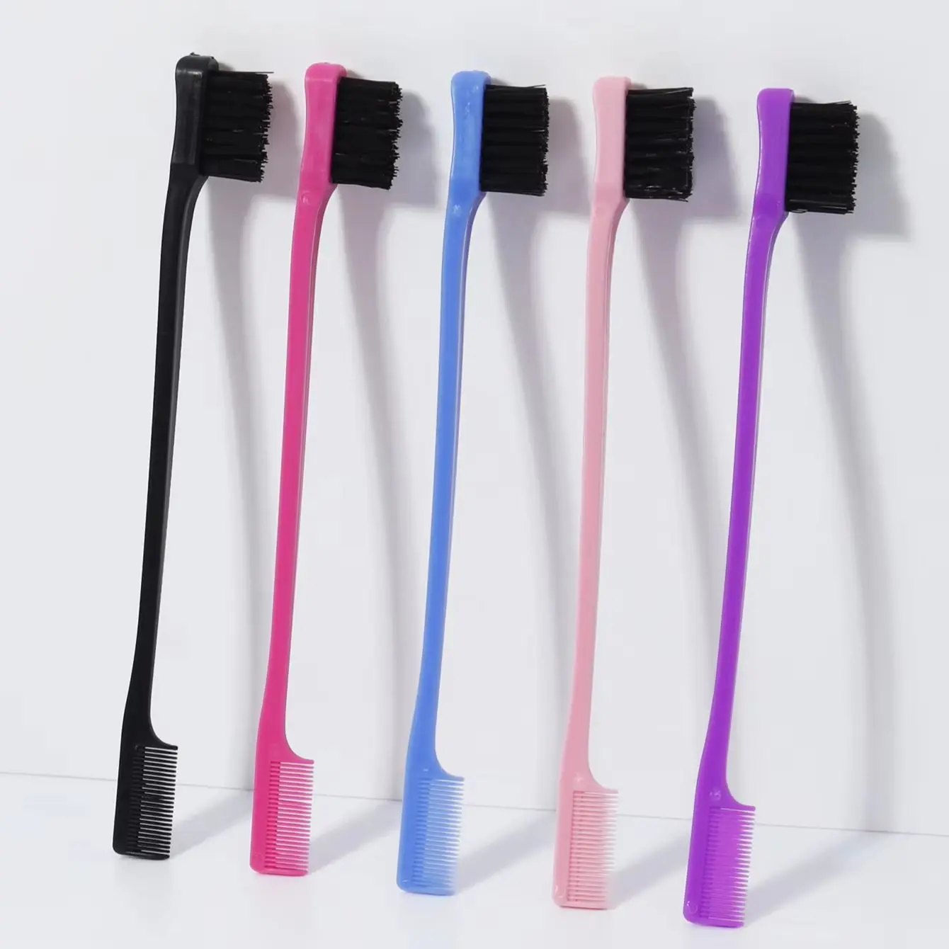 5pcs mixed color double-sided edge comb control hair brush salon professional accessories 2-in-1, suitable for all hair types
5pcs mixed color double-sided edge comb control hair brush salon professional accessories 2-in-1, suitable for all hair types