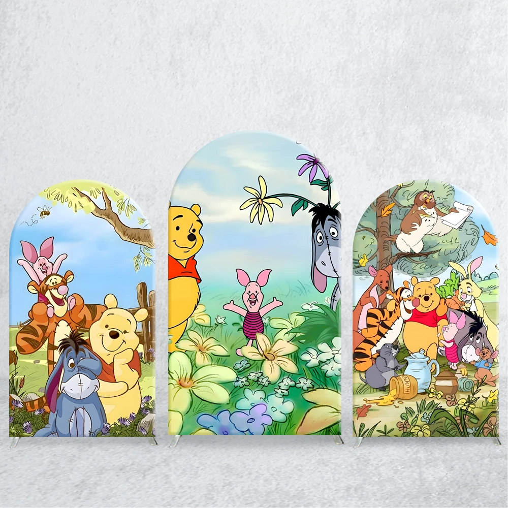 TB Winnie the pooh Bear family Arch Backdrop Cover Tigger Spandex Fabric Child Birthday Party Background Decoration
TB Winnie the pooh Bear family Arch Backdrop Cover Tigger Spandex Fabric Child Birthday Party Background Decoration