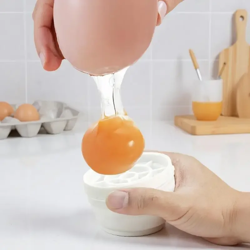 Non-Stick Egg Separator Quick Rinse Egg Separator Cartoon Removable Egg White And Yolk Separator Reusable Household Baking Tools
Non-Stick Egg Separator Quick Rinse Egg Separator Cartoon Removable Egg White And Yolk Separator Reusable Household Baking Tools