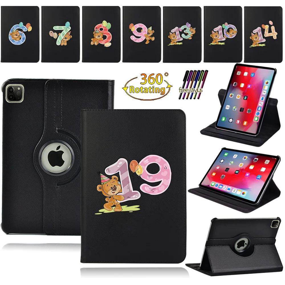 Tablet Case for Apple Ipad Air 1/2 9.7"/Air 3 10.5" /Air 4 10.9" 2020/Air 5 360° Rotating Flip Leather Stand Cover with Number
Tablet Case for Apple Ipad Air 1/2 9.7"/Air 3 10.5" /Air 4 10.9" 2020/Air 5 360° Rotating Flip Leather Stand Cover with Number