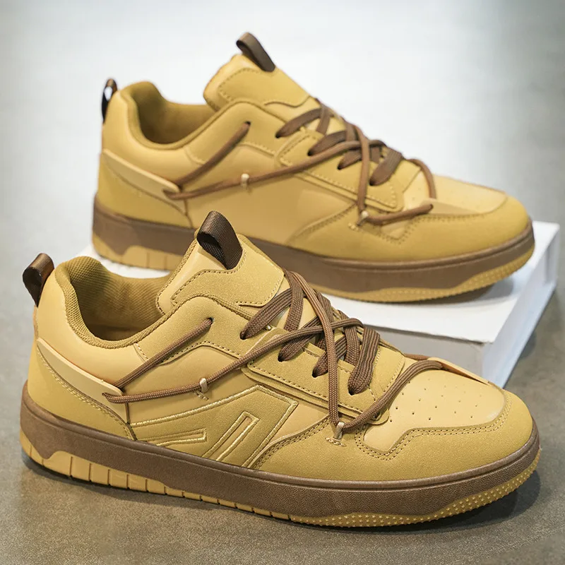 Stylish Yellow Sneakers Man Low Top Platform Male Skateboarding Shoes Lace-Up Non-Slip Men’s Vulcanize Sneakers chaussure hommes
Stylish Yellow Sneakers Man Low Top Platform Male Skateboarding Shoes Lace-Up Non-Slip Men’s Vulcanize Sneakers chaussure hommes