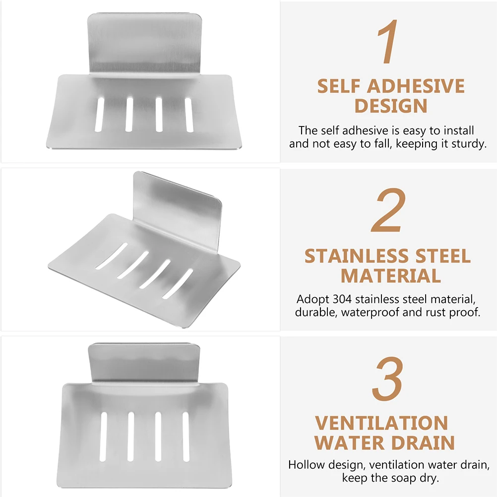 Soap Dish Holder 304 Stainless Steel Bathroom Shower Tray Stand for Kitchen Countertop Bathtub Non Rust Waterproof Easy Install
Soap Dish Holder 304 Stainless Steel Bathroom Shower Tray Stand for Kitchen Countertop Bathtub Non Rust Waterproof Easy Install