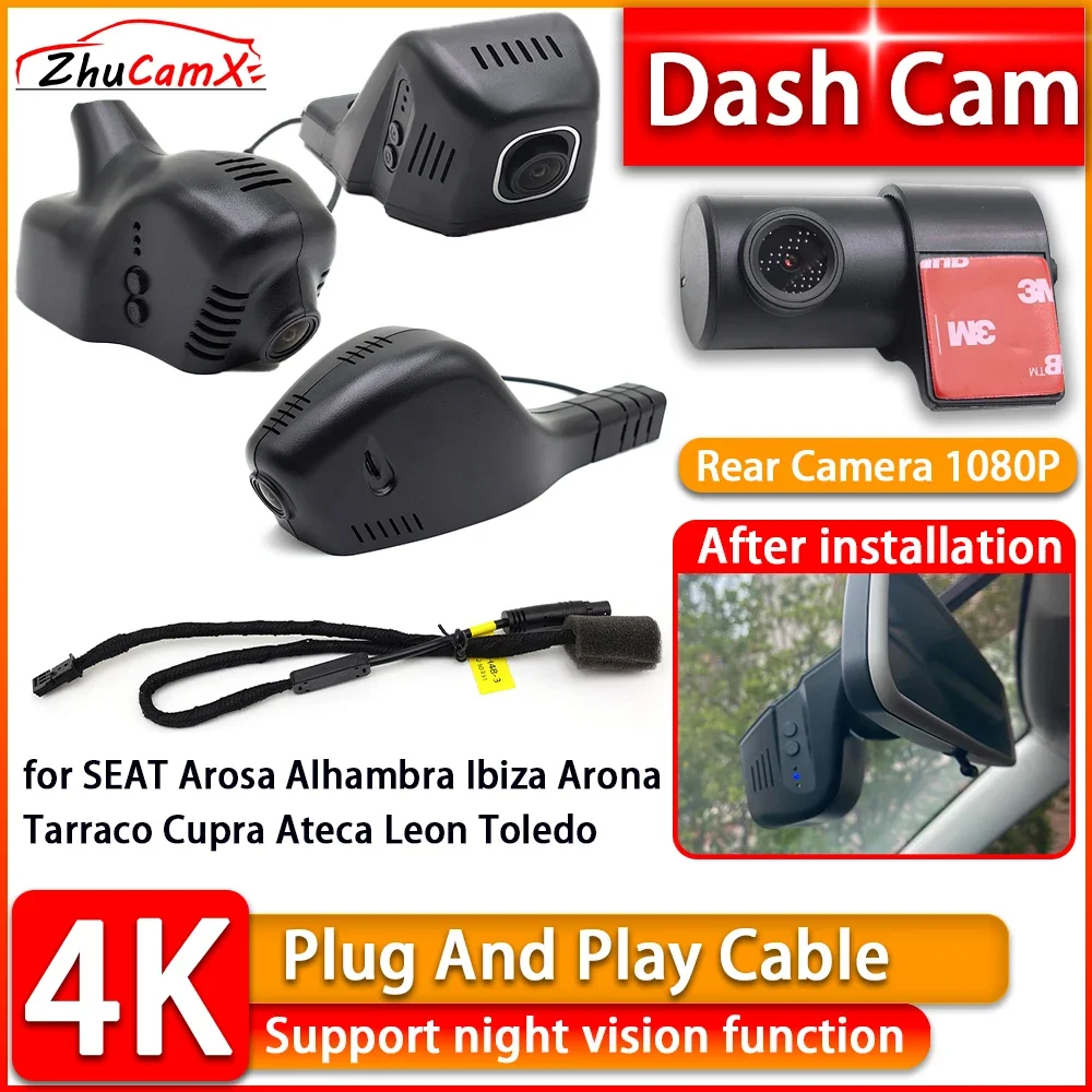 Видеорегистратор HD Wiifi 4K для SEAT Arosa Alhambra Ibiza Arona Tarraco Cupra Ateca Leon Toledo DVR Передняя и задняя автомобильная камера Plug and Play
Видеорегистратор HD Wiifi 4K для SEAT Arosa Alhambra Ibiza Arona Tarraco Cupra Ateca Leon Toledo DVR Передняя и задняя автомобильная камера Plug and Play