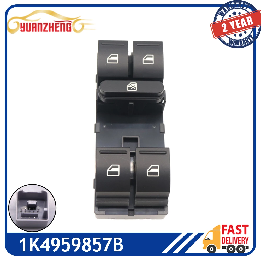 Electric Master Power Window Control Switch Button 1K4959857B For Volkswagen Jetta Golf Plus Passat CC Caddy Touran Tiguan Seat
Electric Master Power Window Control Switch Button 1K4959857B For Volkswagen Jetta Golf Plus Passat CC Caddy Touran Tiguan Seat