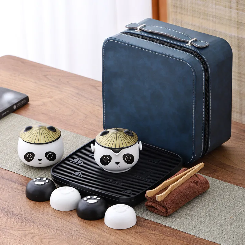 Panda Travel Kung Fu Tea Set Home Simple Brewing Teapot Set Ceramic Teacup Outdoor Camping Portable Tea Tray
Panda Travel Kung Fu Tea Set Home Simple Brewing Teapot Set Ceramic Teacup Outdoor Camping Portable Tea Tray